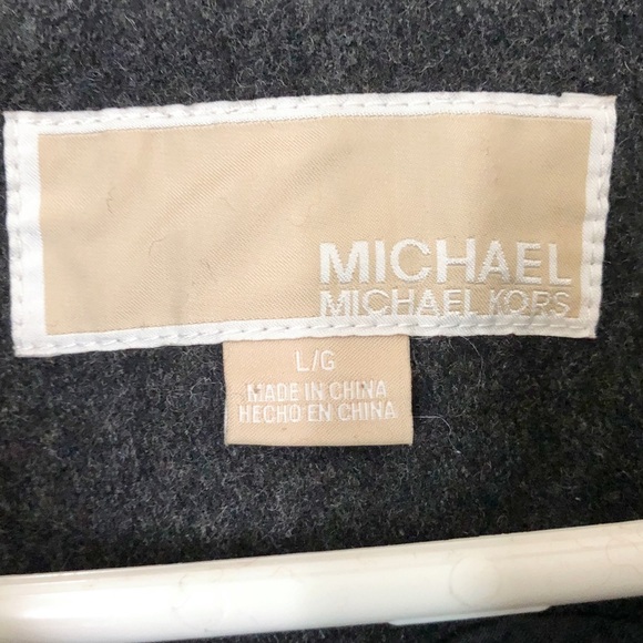 Michael Kors Grey Wool Blend Pea Coat - Picture 11 of 15